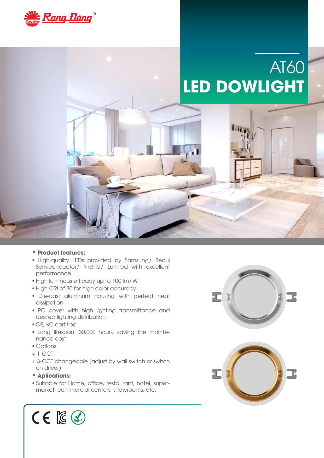 AT60 LED DOWLIGHT