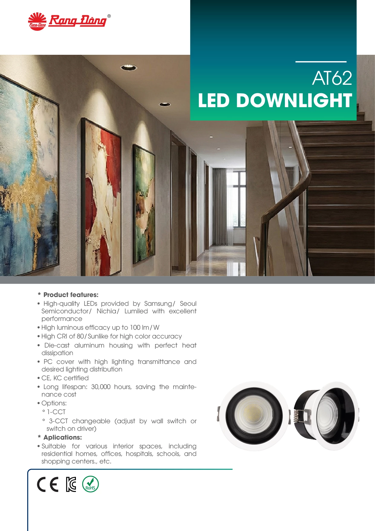 AT62 LED DOWNLIGHT