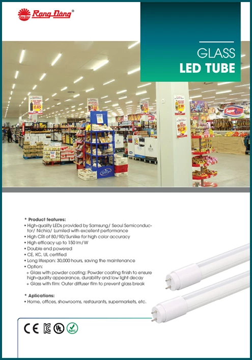Glass LED tube