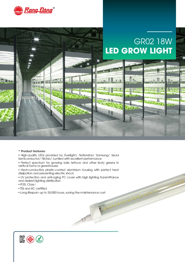 LED GROW LIGHT GR02 18W