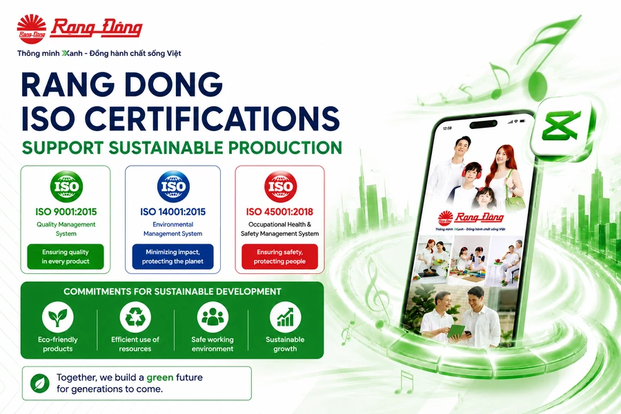 Rang Dong ISO Certifications Support Sustainable Production