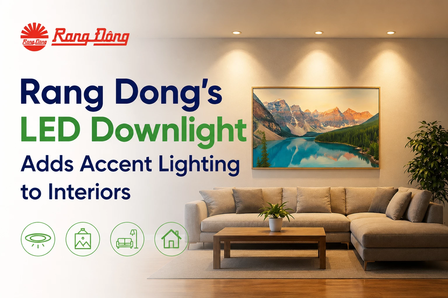 Rang Dong's LED Downlight Adds Accent Lighting to Interiors