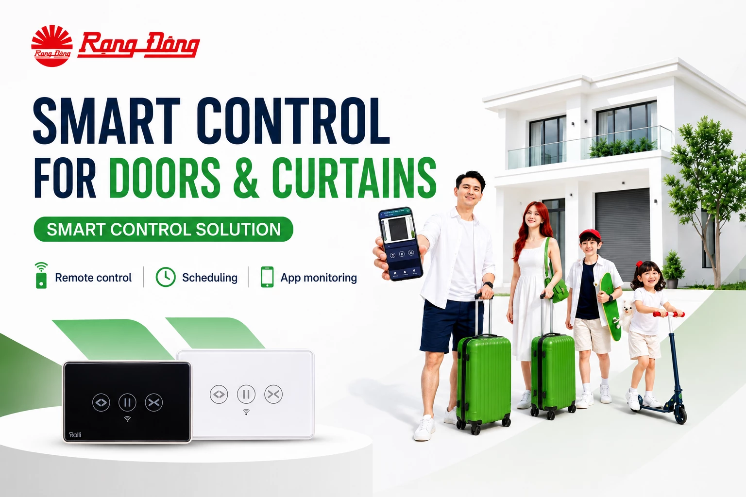Rang Dong Develops Smart Control Solution for Doors, Curtains