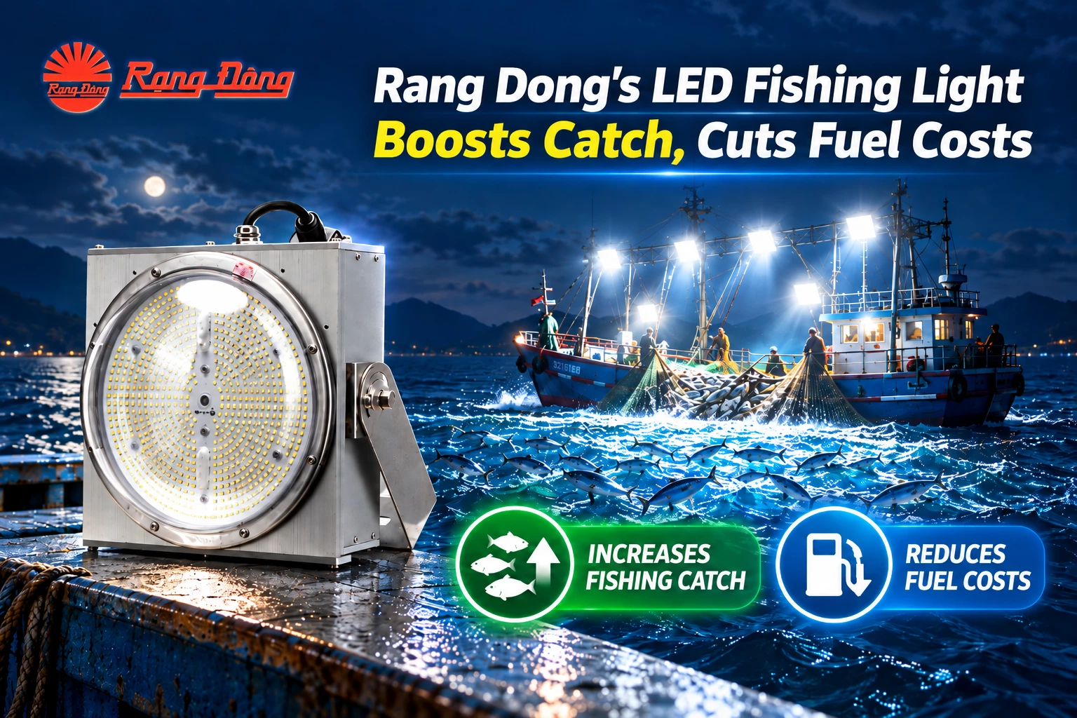 Rang Dong's LED Fishing Light Boosts Catch, Cuts Fuel Costs