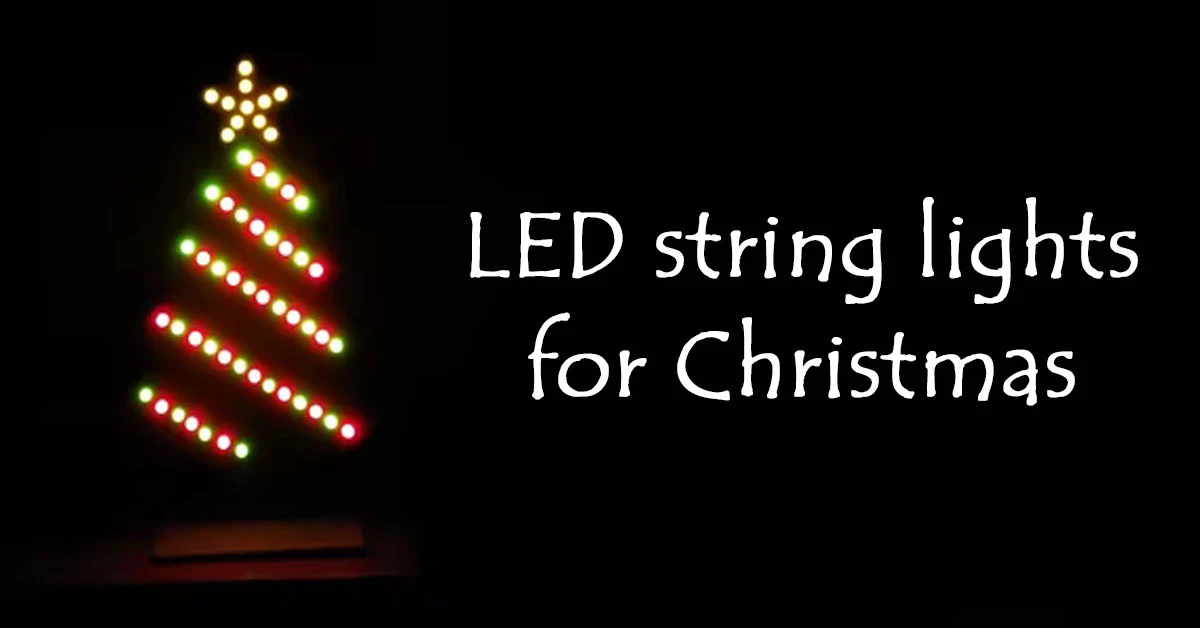 Choosing LED string lights to decorate the house for the Christmas holiday