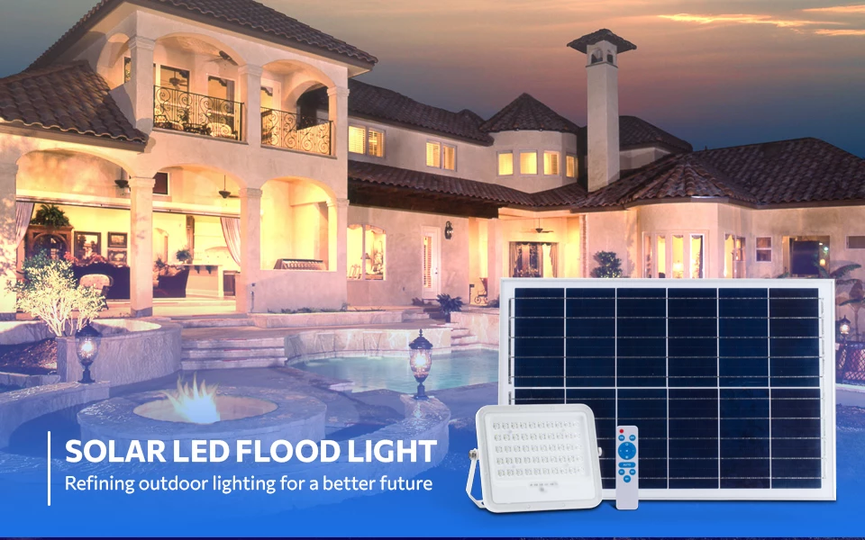 Solar LED flood light refines outdoor lighting for a better future