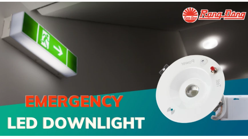 Rang Dong’s emergency LED downlight gives us safe passage
