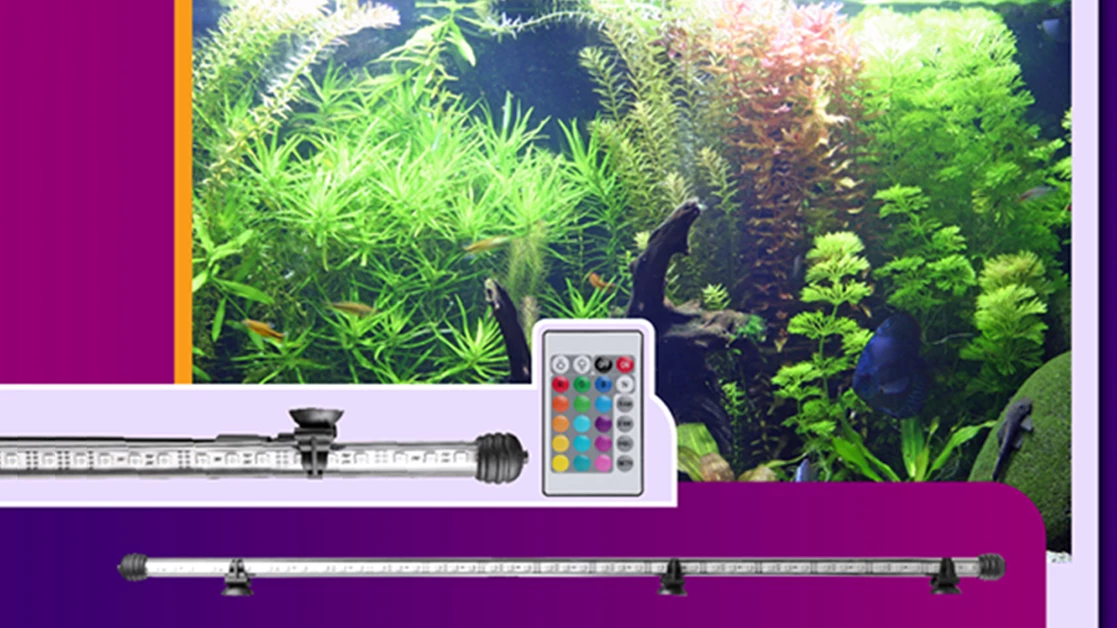 LED aquarium light brings magic to our fish tank