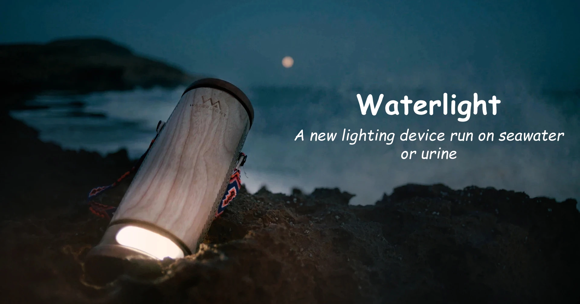 Waterlight - A new lighting device run on seawater or urine