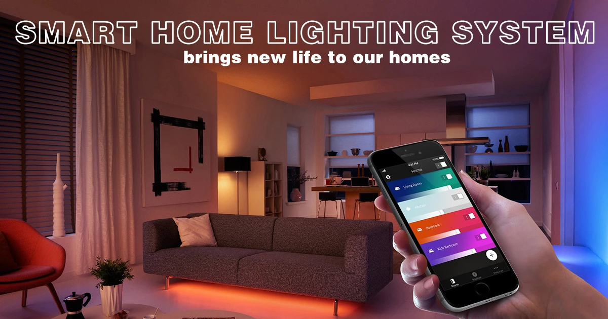 A smart home lighting system brings new life to our homes