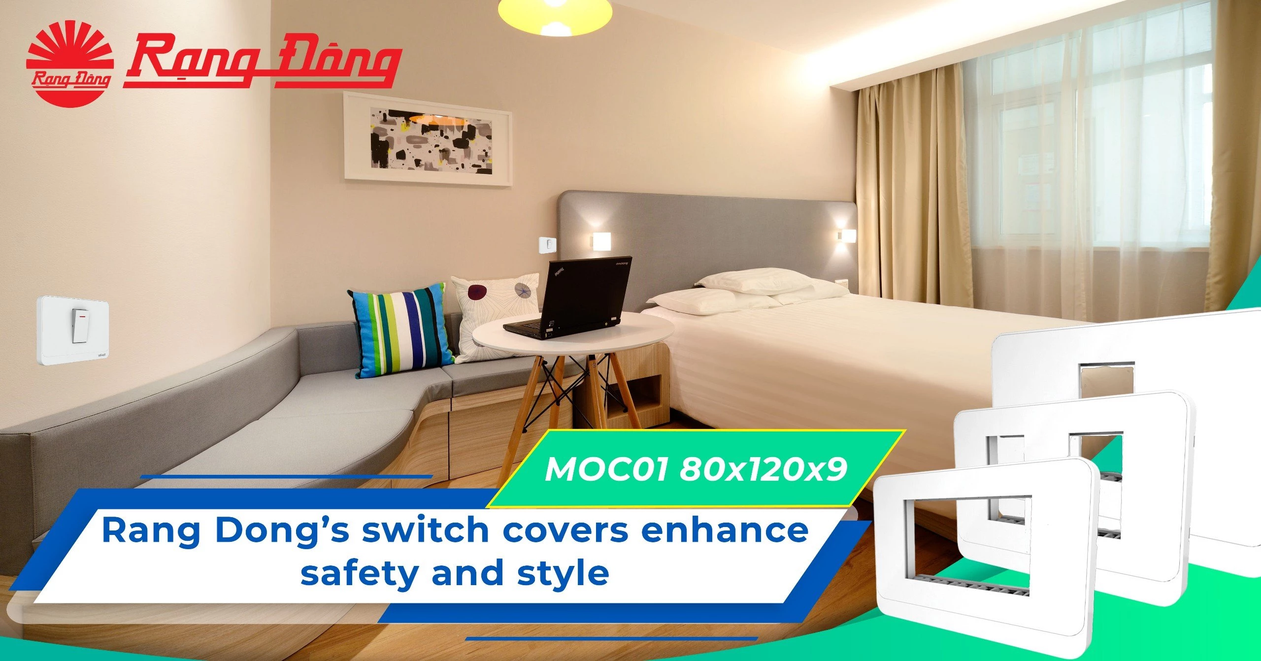 Rang Dong’s switch covers enhance safety and style