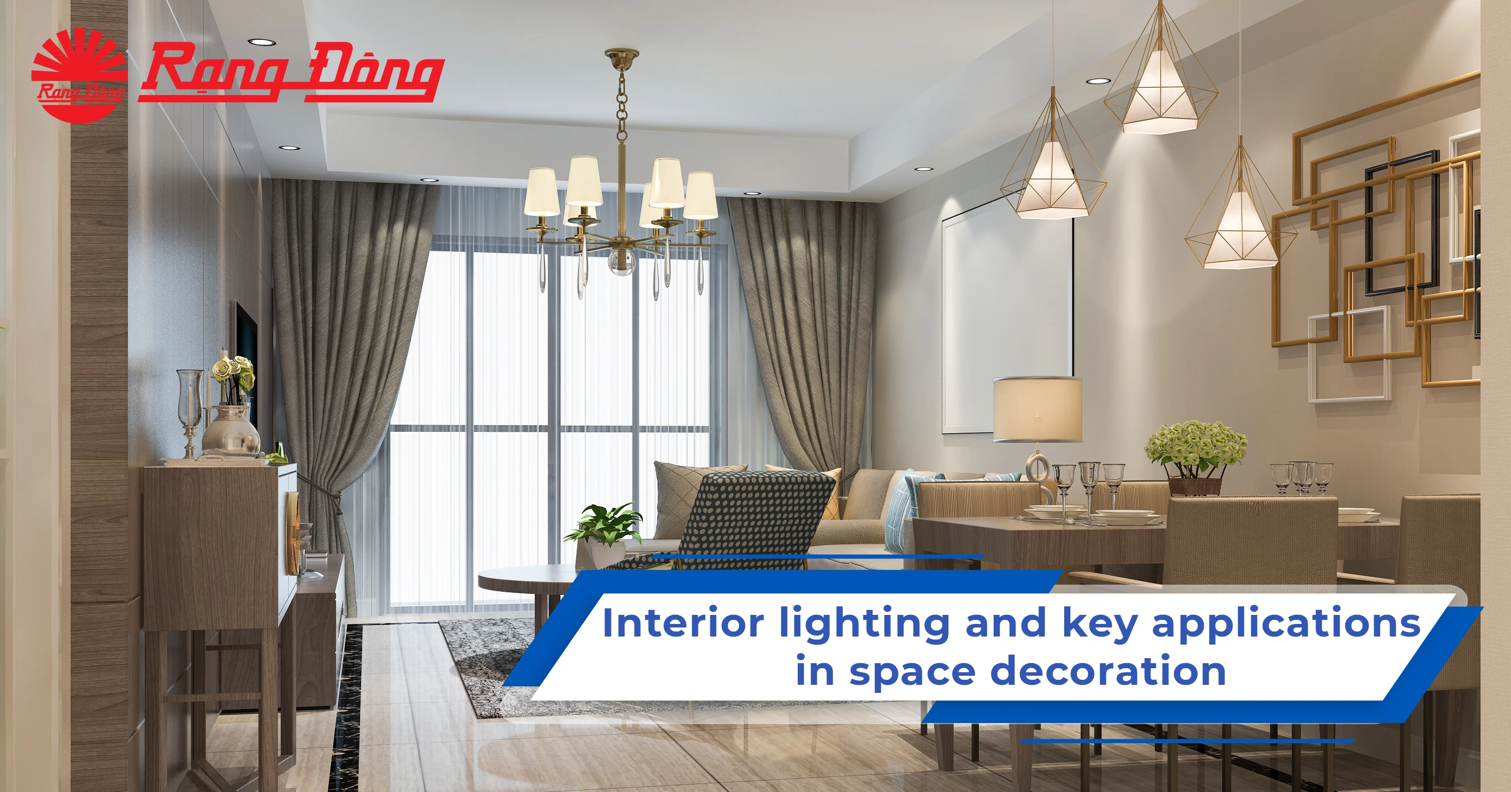 Interior lighting and key applications in space decoration
