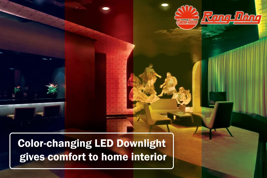 Color-changing LED Downlight gives comfort to home interior