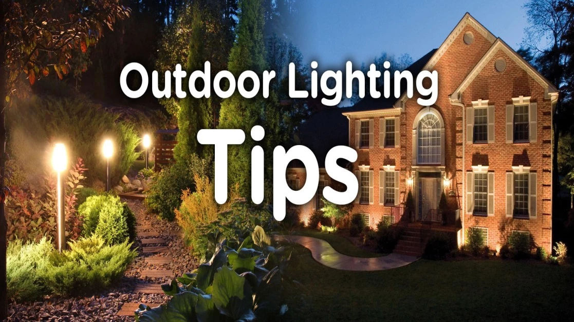 Outdoor lighting highlights a home and keeps it safe