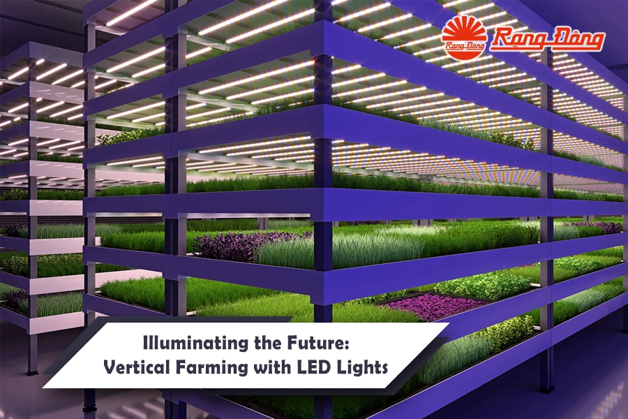 Vertical Farming with LED Lights Boost Yields, Save Costs