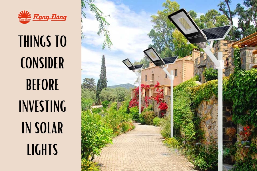 Things to consider before investing in solar lights