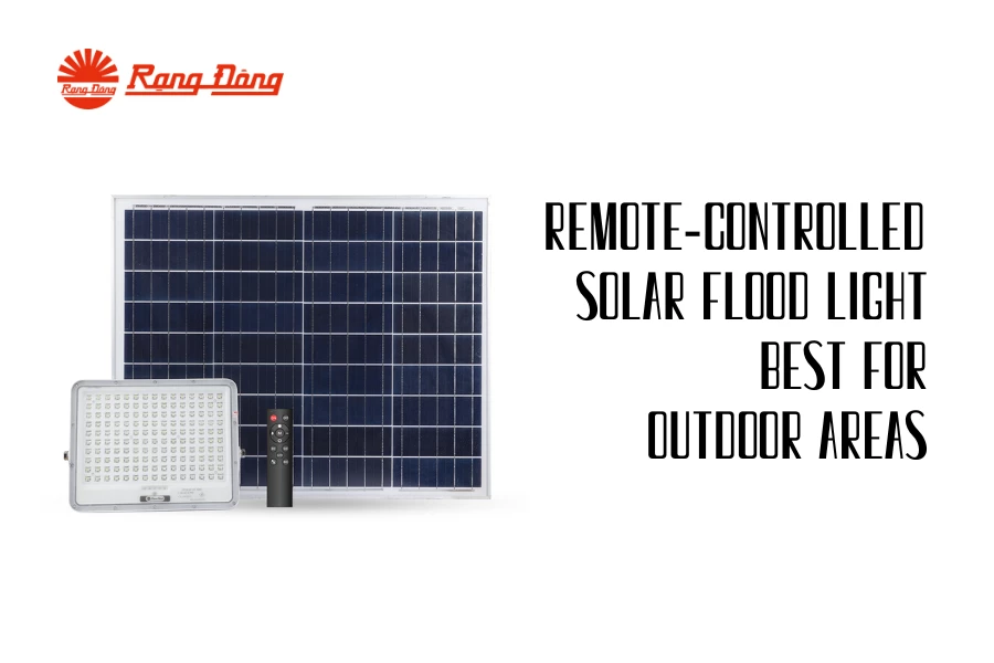 Remote-Controlled Solar Flood Light Best For Outdoor Areas