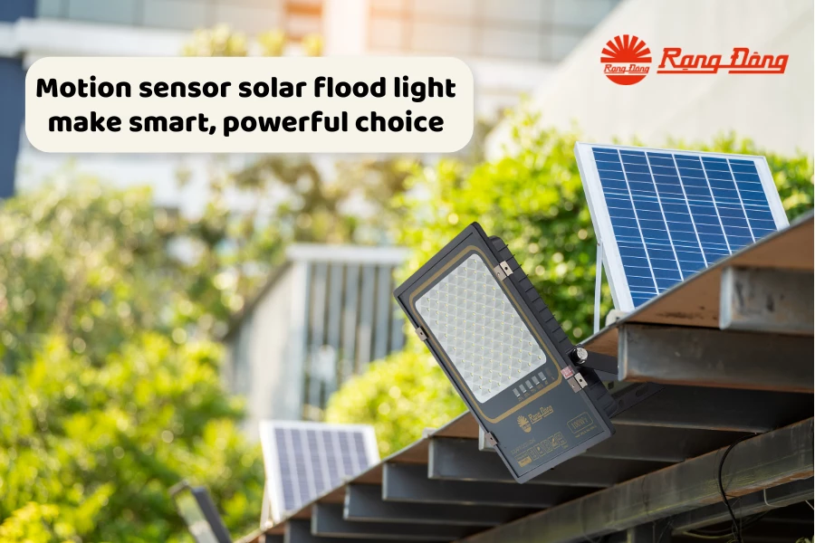 Motion Sensor Solar Flood Light Makes Smart, Powerful Choice