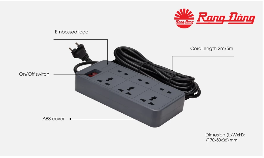 Rang Dong's extension socket best protects power devices