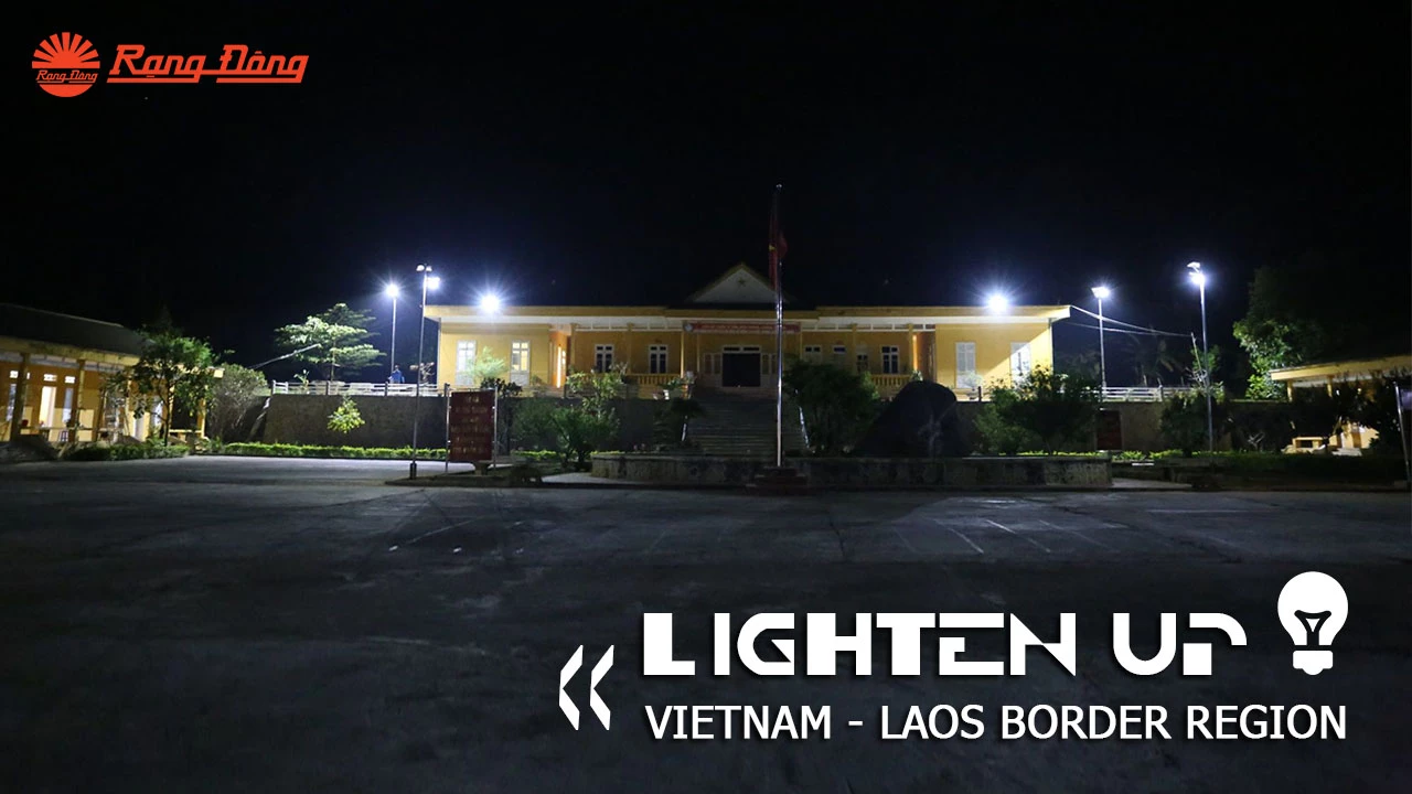 Rang Dong installs LED solar-powered lighting system on Vietnam-Laos border